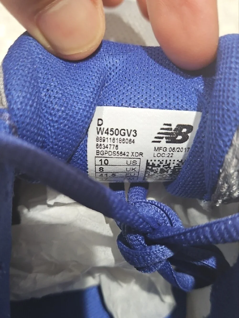 New Balance Gray & Purple Women's Athletic Outdoor Sneakers